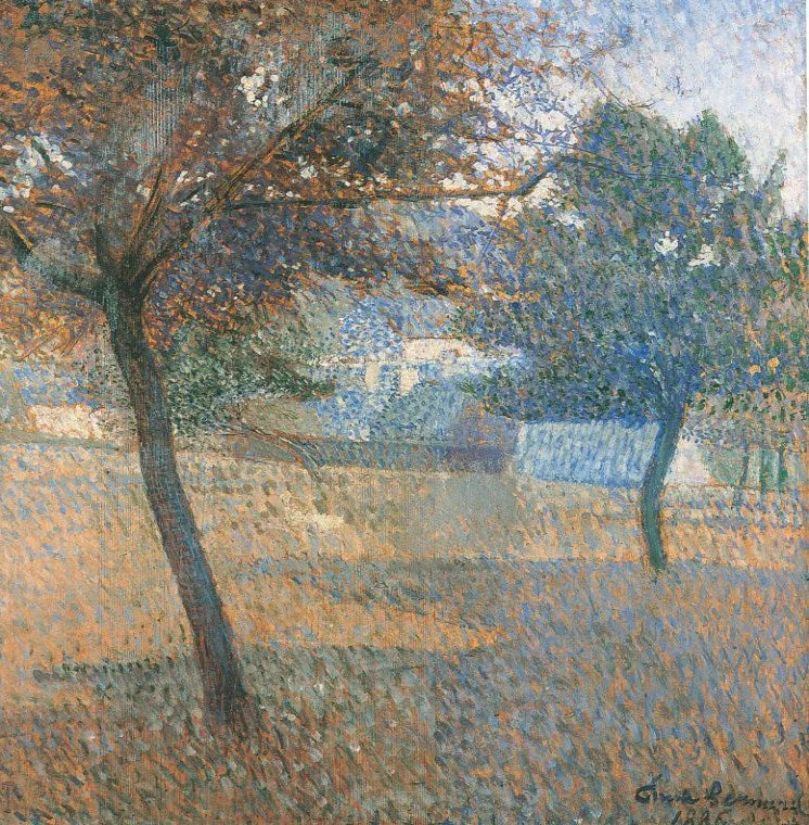 Ağustos, Pont Aven bahçesi - Émile Bernard