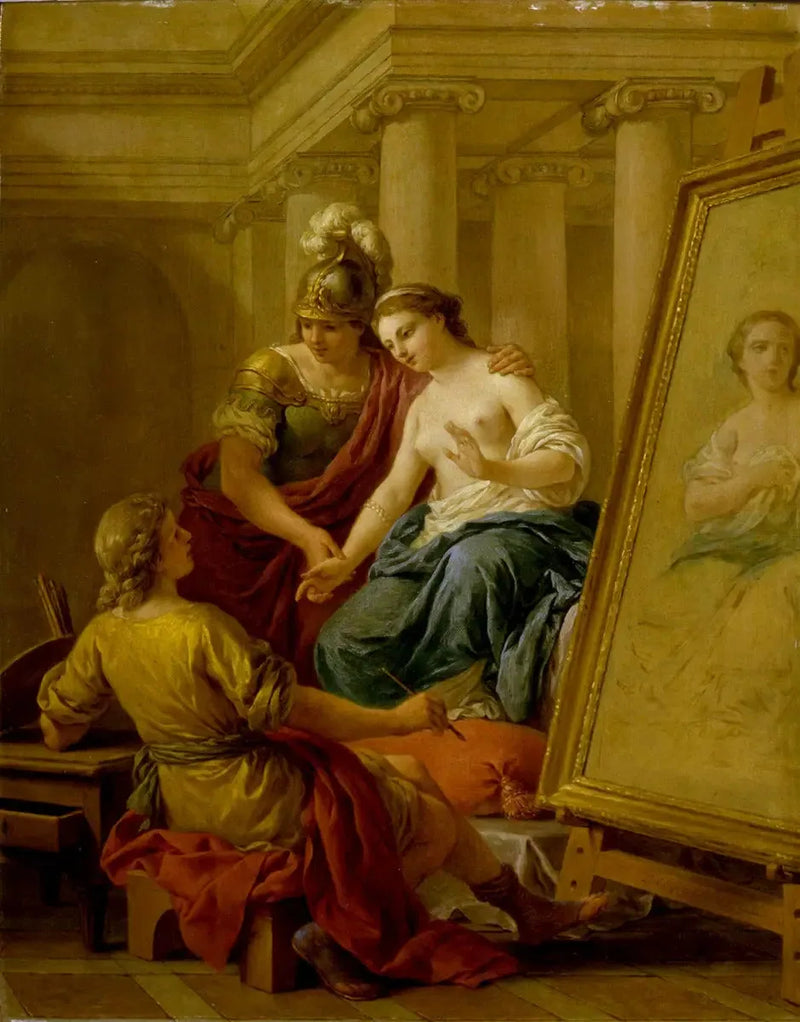 Apelle, Campaspe'ye Aşık Oluyor - Louis Jean François Lagrenée