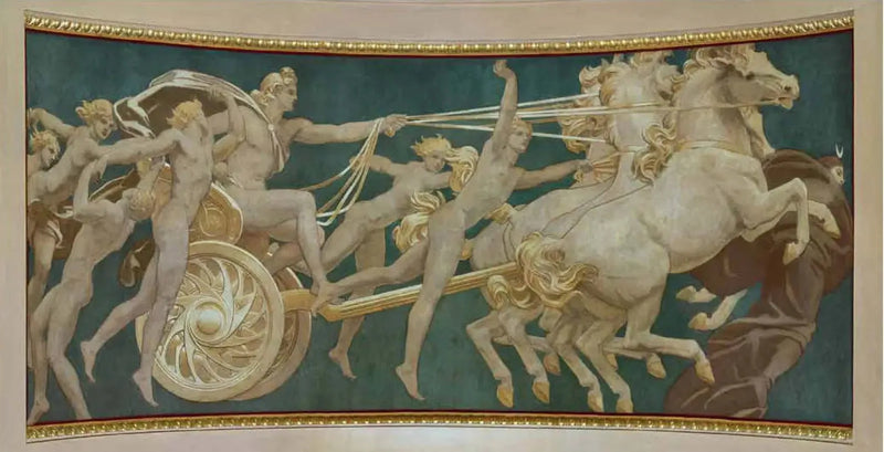 Apollon'un arabasında saatlerle - John Singer Sargent