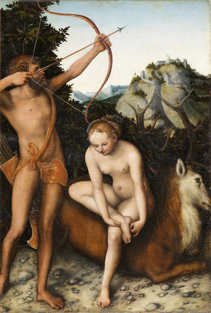 Apollon ve Diane - Lucas Cranach the Elder
