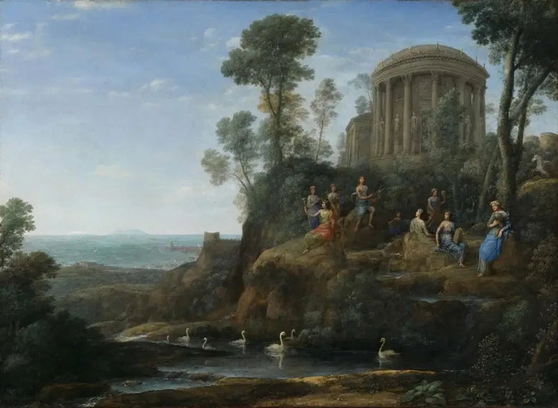 Apollon ve Müzler Helikon Dağı'nda - Claude Lorrain
