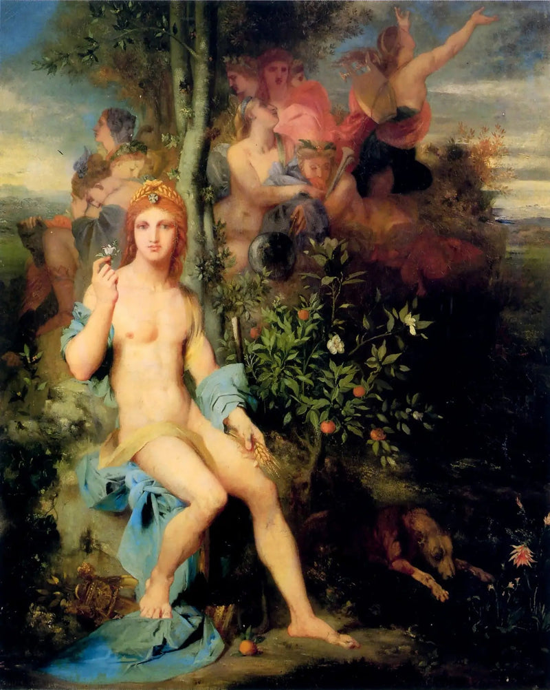 Apollon ve Dokuz Müzler - Gustave Moreau