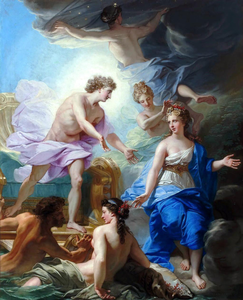 Apollon ve Tethis - Jean-Baptiste Jouvenet