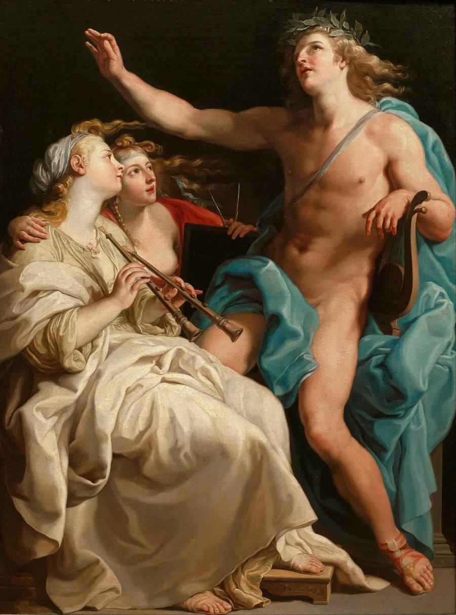 Apollon, Euterpe ve Uranie - Pompeo Batoni