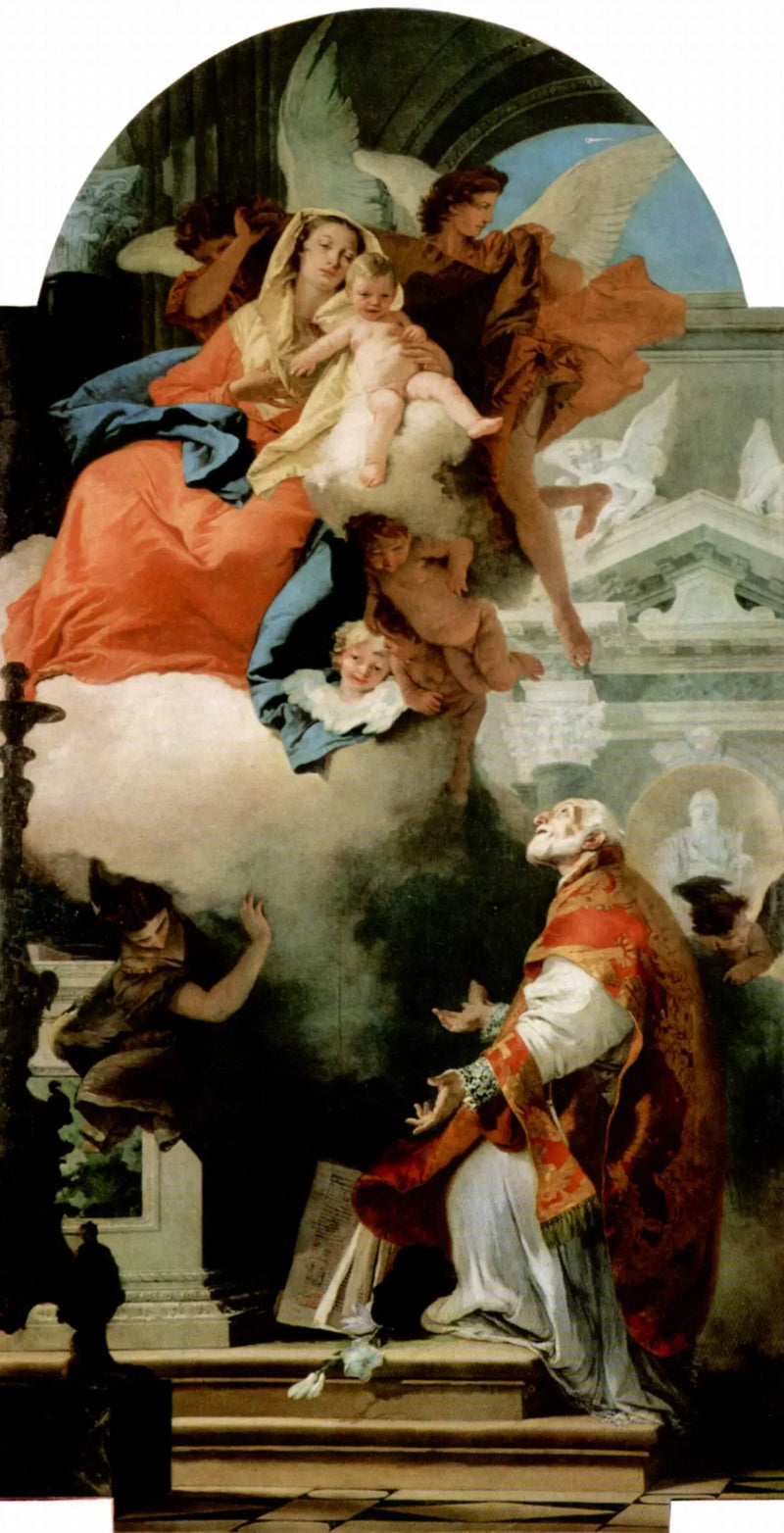 Meryem Ana'nın Saint Filippo Neri'deki Görünüşü - Giovanni Battista Tiepolo