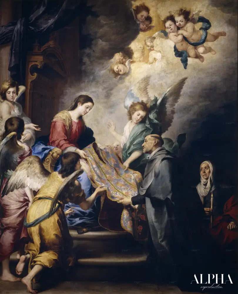 Apparition de la Vierge à saint Ildefonsus - Bartolomé Esteban Murillo - Reproductions de tableaux et peintures haut de gamme