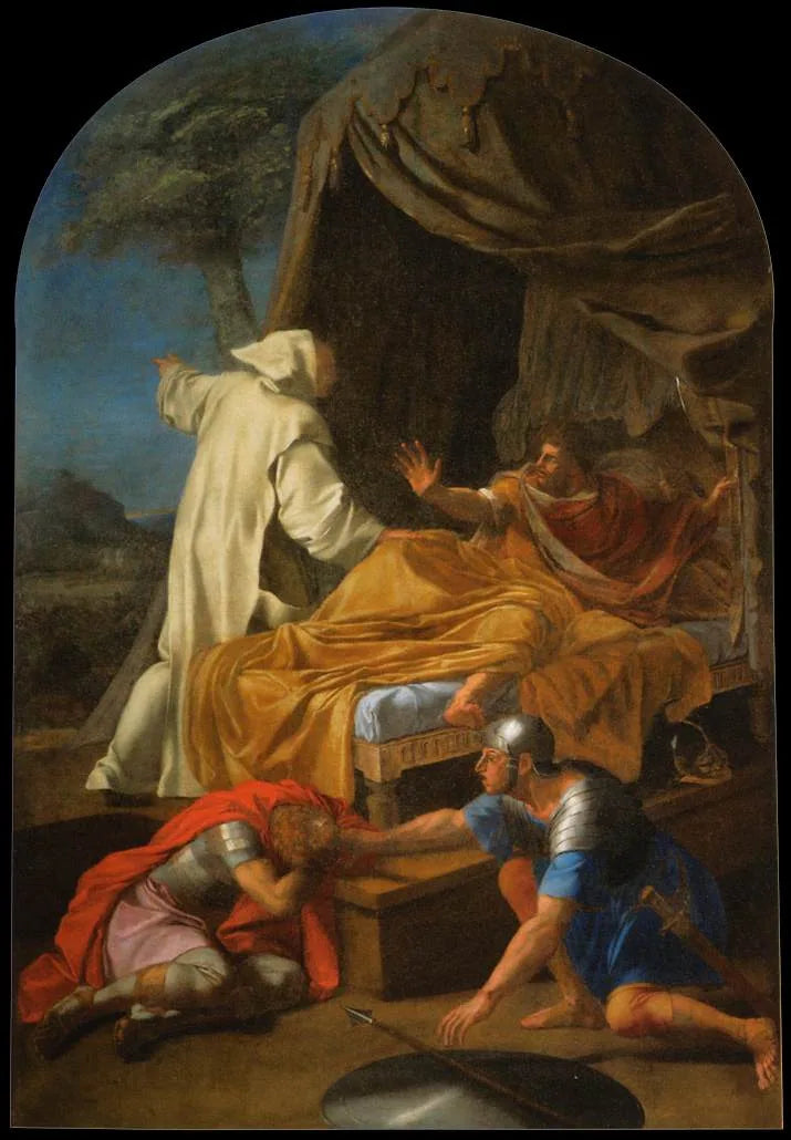 Aziz Bruno'nun Kont Roger'e Görünüşü - Eustache Le Sueur