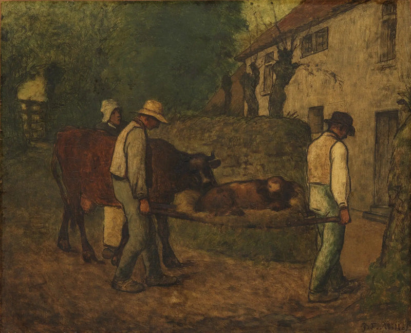 Çiftlikte Doğan Buzağıyla Evinize Getirin - Jean-François Millet