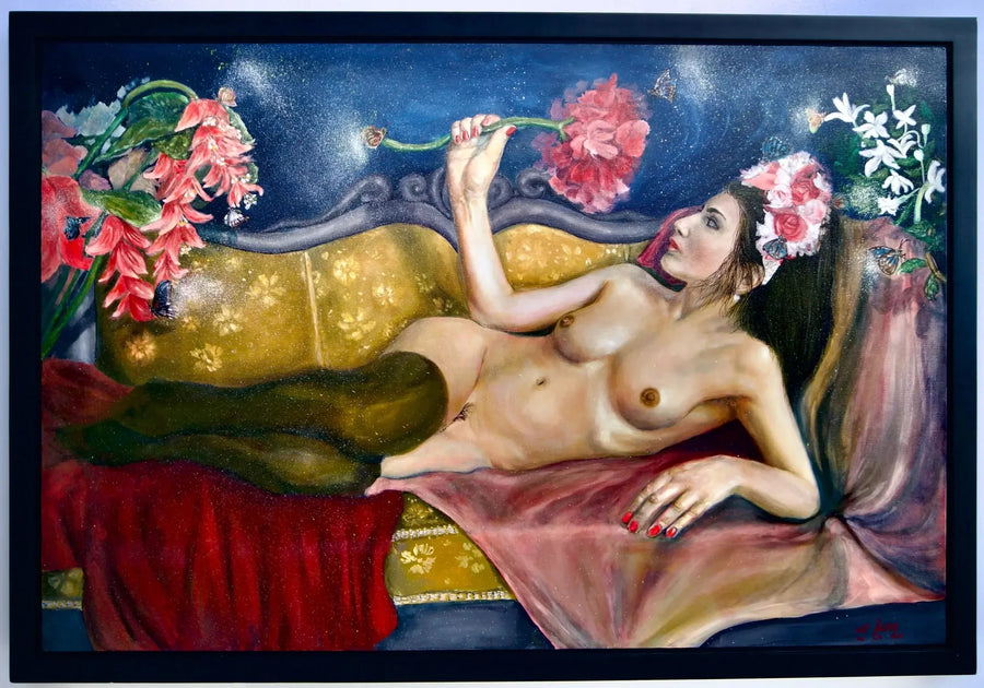 Bir Çiçeğin Değerlendirilmesi | 120x80 cm
