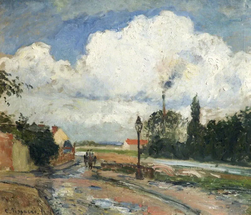 Yağmurdan Sonra, Pontoise'daki Pothuis İskelesi - Camille Pissarro