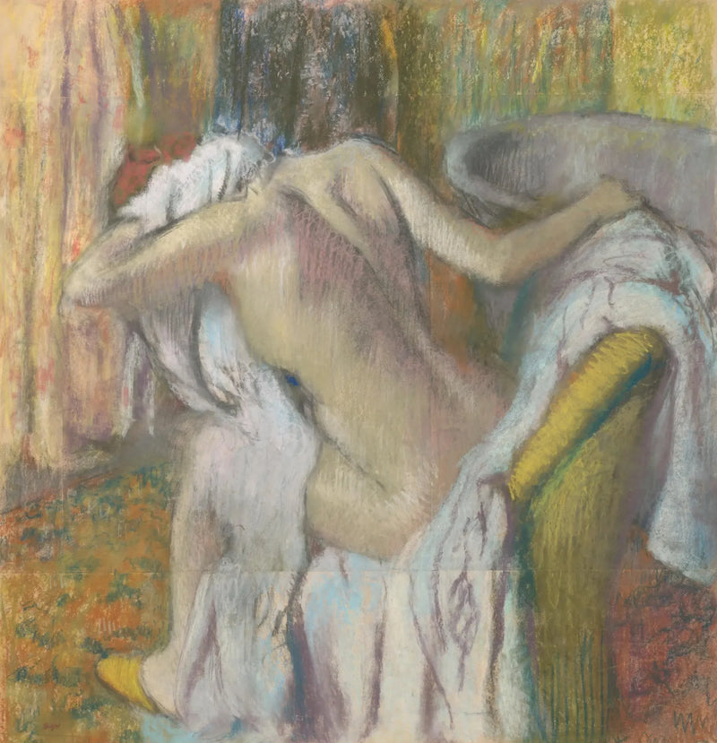 Banyodan sonra, kendini silen kadın - Edgar Degas