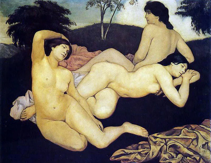 Banyodan sonra nymphler - Émile Bernard