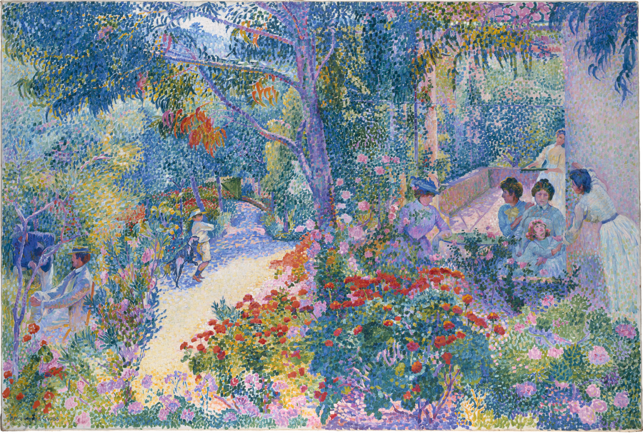 Öğleden Sonra Bahçede - Henri-Edmond Cross