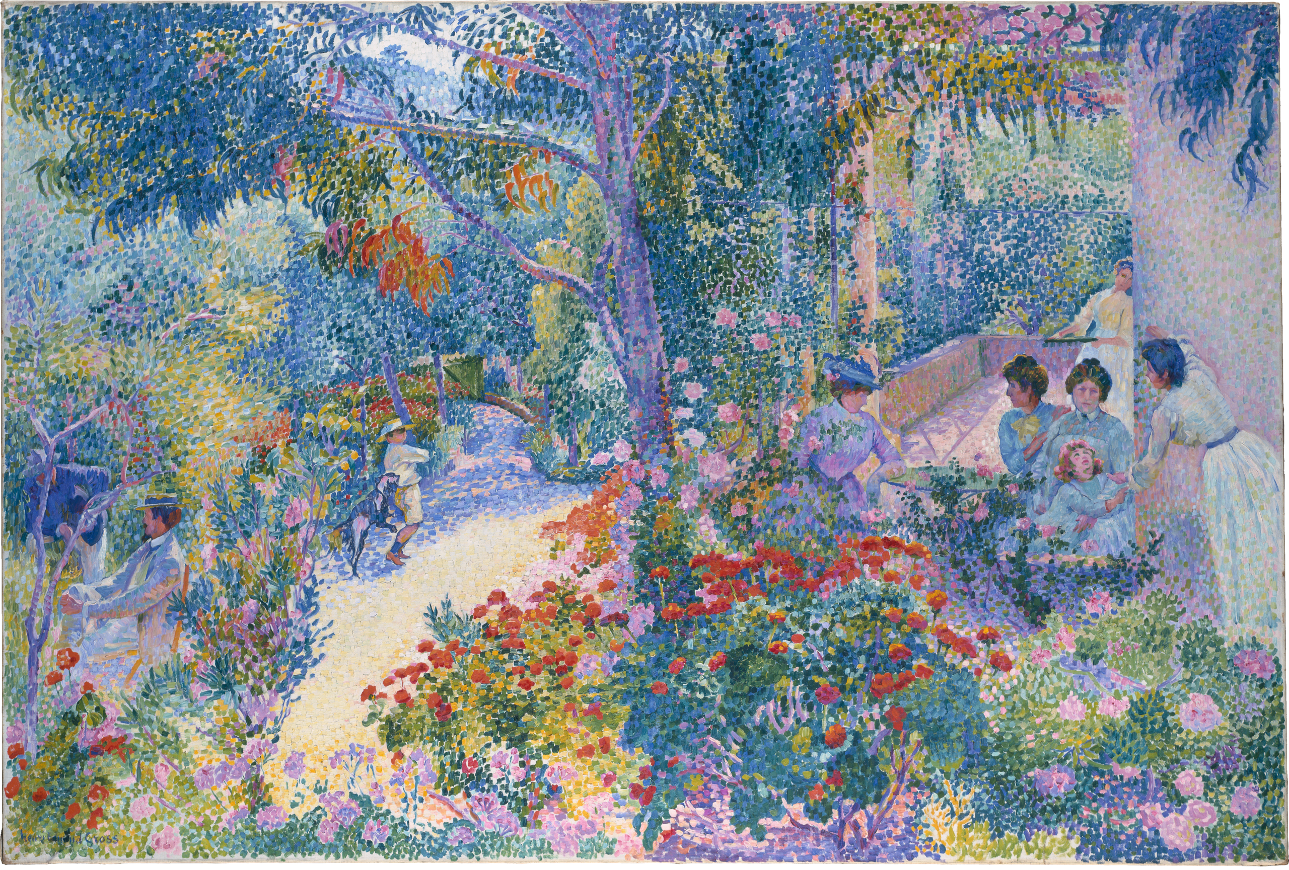Après-midi au jardin - Henri-Edmond Cross