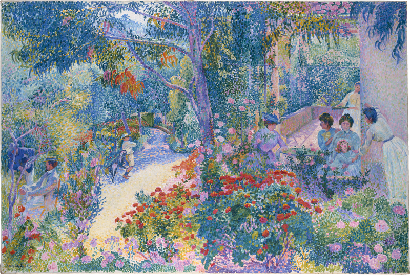Öğleden Sonra Bahçede - Henri-Edmond Cross