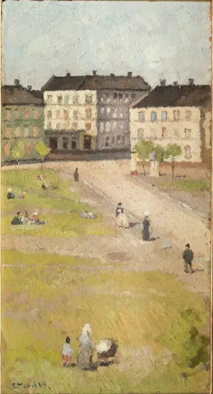 Olaf Rye Meydanı'nda Öğleden Sonra - Edvard Munch