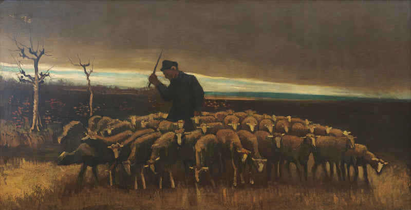 Koyun sürüsüyle çoban - Vincent van Gogh