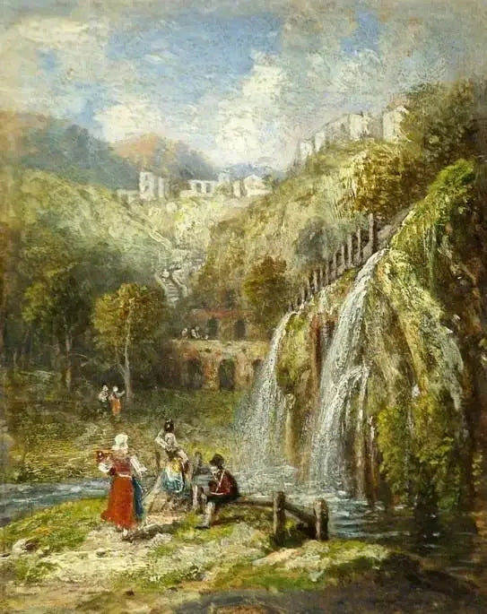 Roma Yakınlarındaki Su Kemeri ve Şelale - J. M. W. Turner