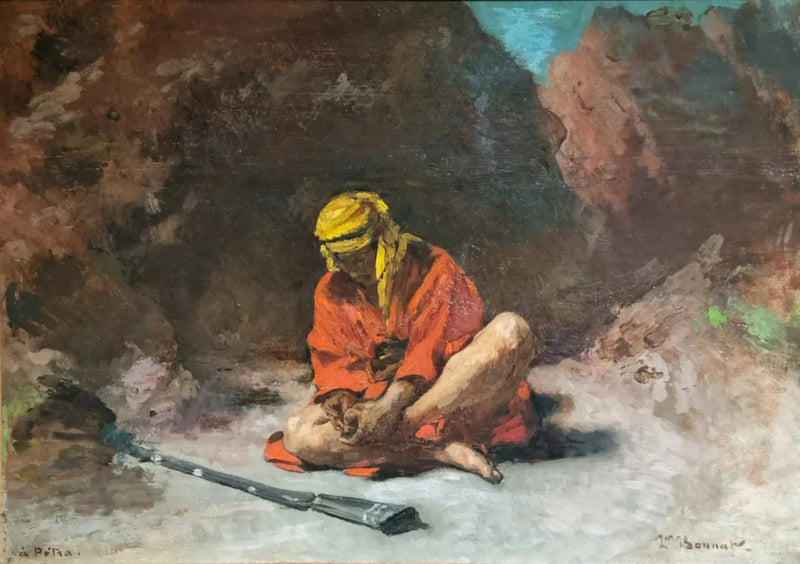 Ayaklarından bir diken çıkaran Arap - Léon Bonnat