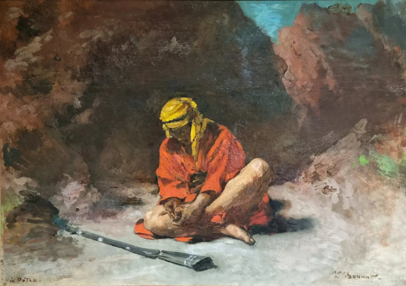 Ayaklarından bir diken çıkaran Arap - Léon Bonnat