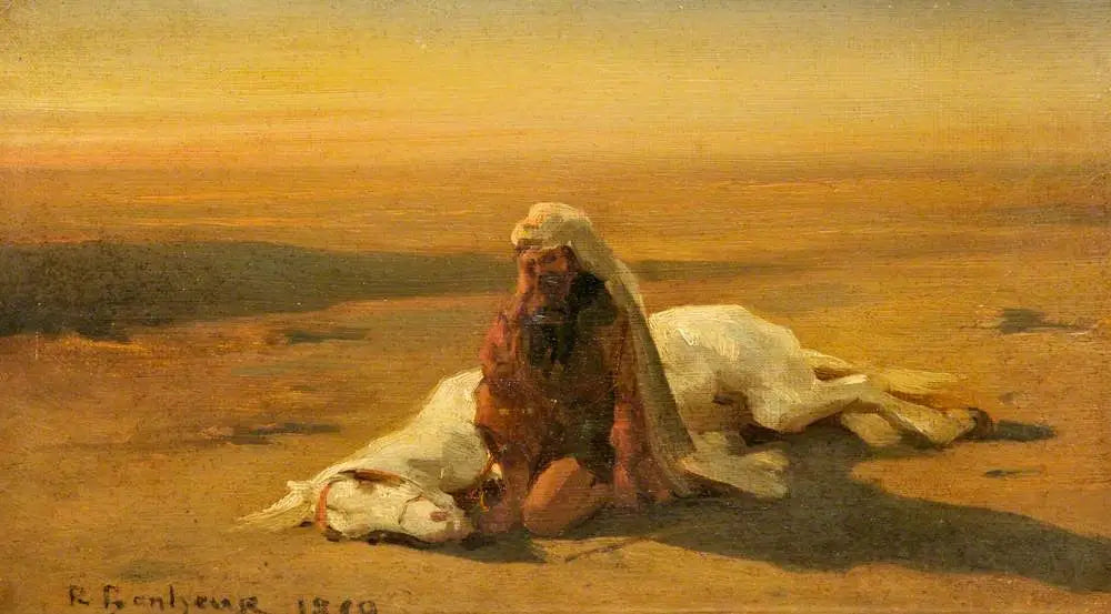 Arabe et un cheval mort - Rosa Bonheur - Alpha Reproduction