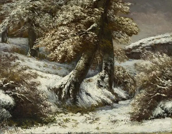 Karla Ağaçlar - Gustave Courbet