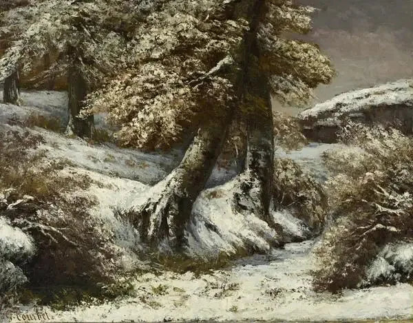 Karla Ağaçlar - Gustave Courbet