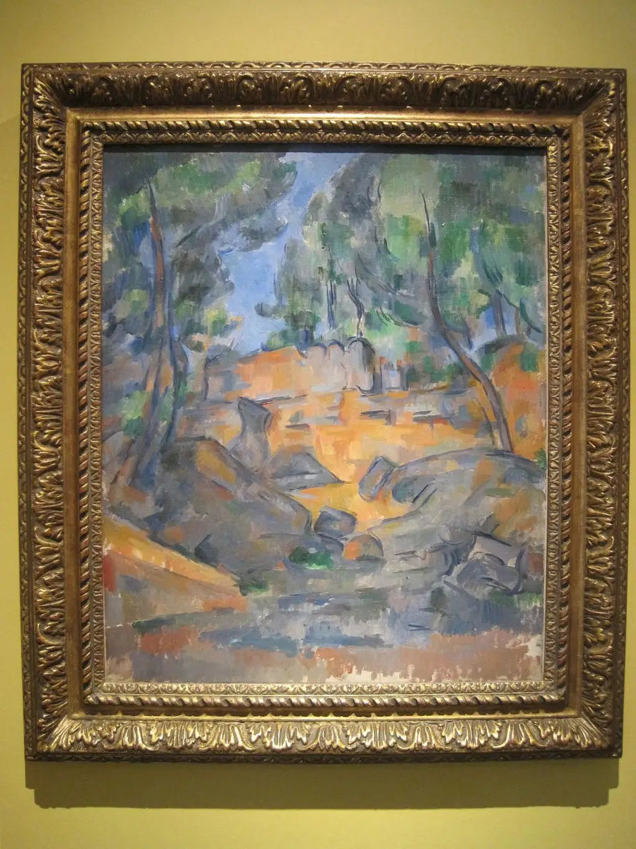 Ağaçlar ve Kayalar - Paul Cézanne