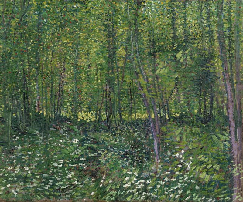 Ağaçlar ve Alt Orman - Vincent van Gogh
