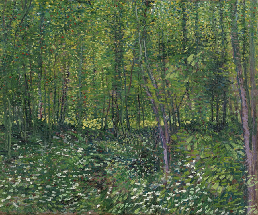 Ağaçlar ve Alt Orman - Vincent van Gogh