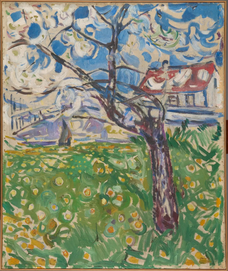 Çiçek Açan Meyve Ağaçları - Edvard Munch