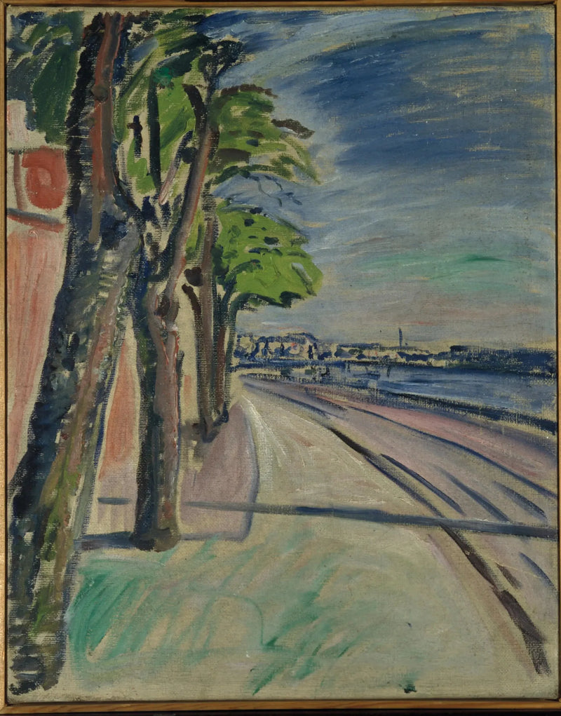 Kanal Kenarındaki Ağaçlar - Edvard Munch