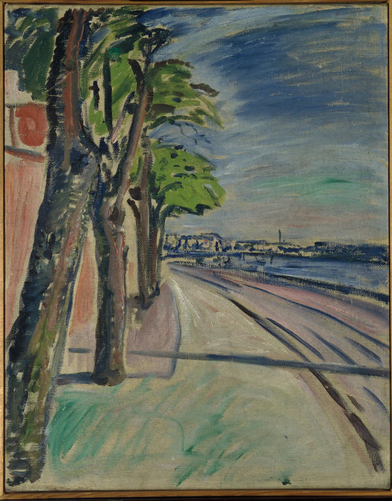 Kanal Kenarındaki Ağaçlar - Edvard Munch