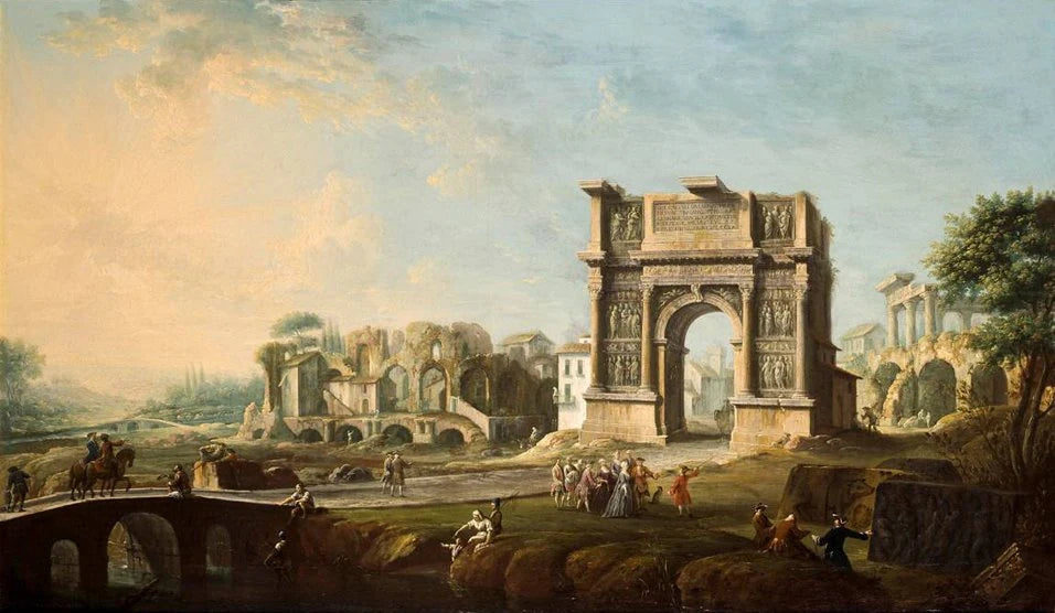 L'Arc de Trajan à Bénévent - Antonio Joli