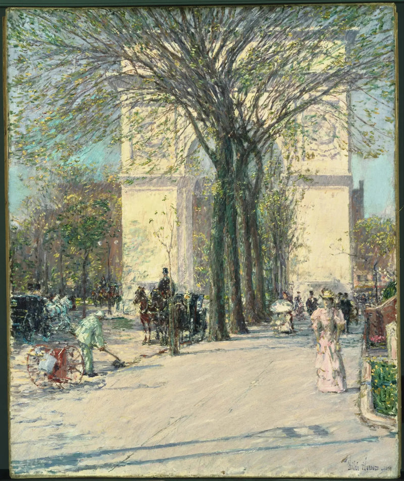 Washington Köprüsü, Bahar - Childe Hassam