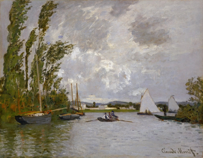 Seine W232'nin küçük kolundan görülen Argenteuil - Claude Monet