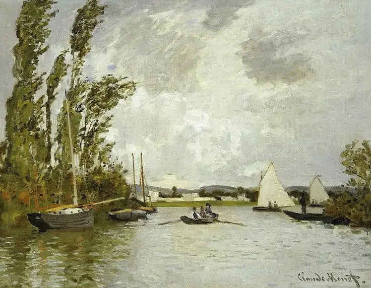 Seine Nehri'nin küçük kolundan görünüm - Claude Monet