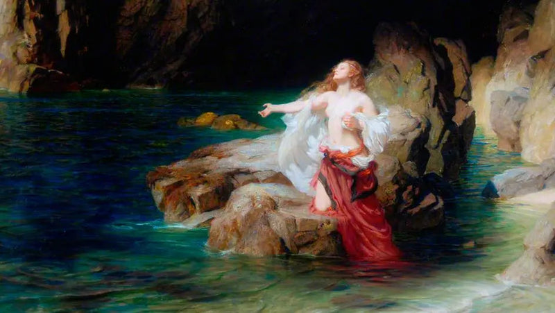 Thésée tarafından terkedilmiş Ariane - Herbert Draper