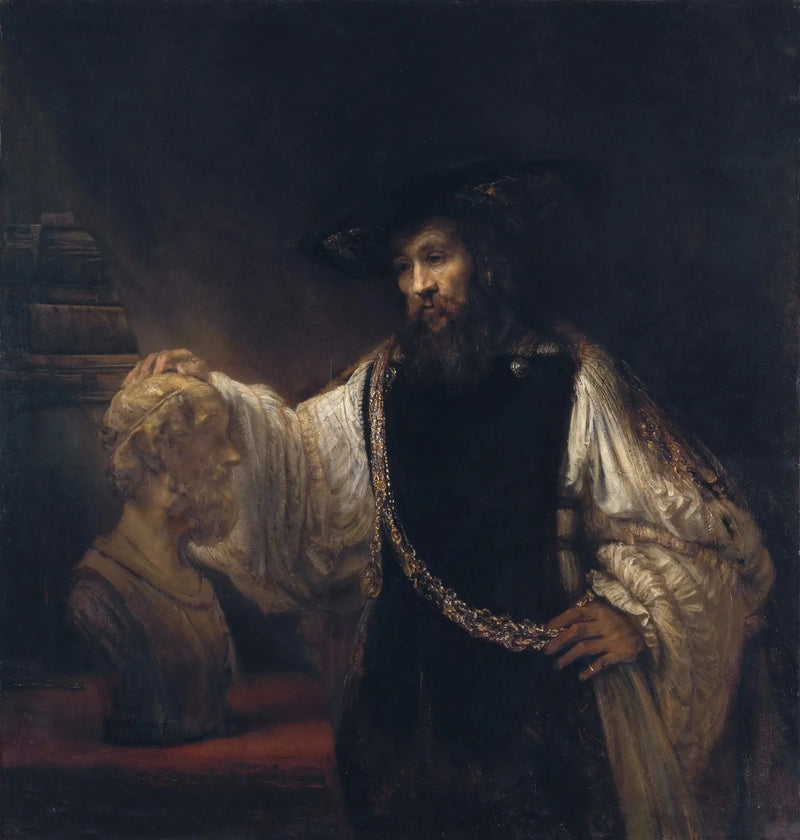 Aristoteles, Homeros'un Büstünü Seyrediyor - Rembrandt