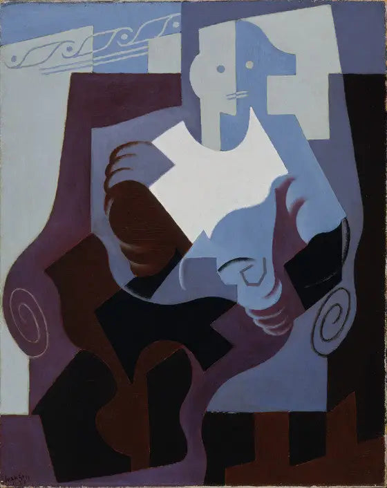 Oturan Arlequin - Juan Gris
