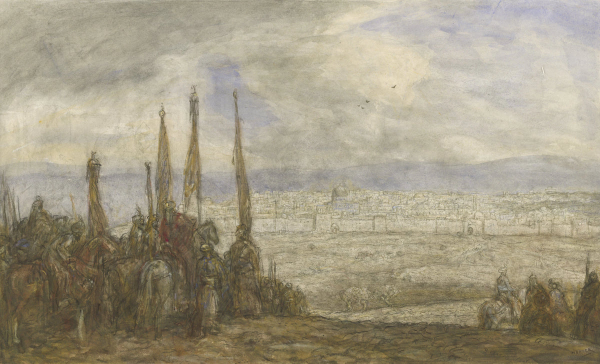 Armée turque devant Jérusalem - Marius Bauer
