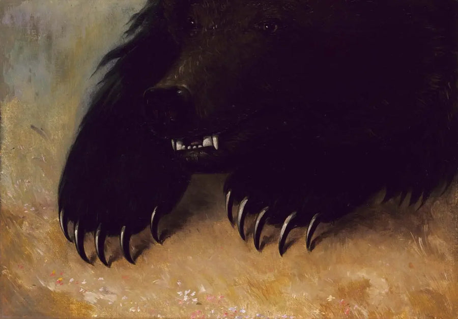 Grizzly ayının silahları ve yüz ifadesi - George Catlin