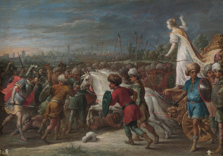 Armida en bataille contre les Sarrasins - David Teniers le Jeune