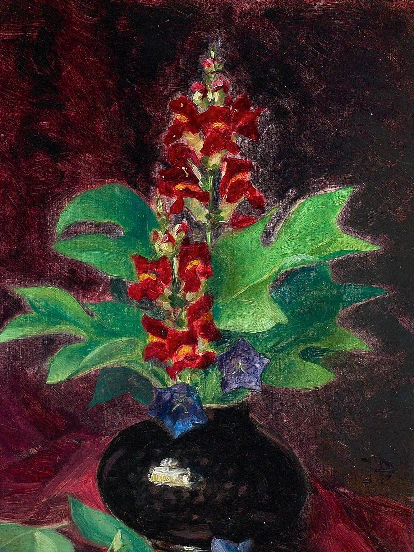 Arrangement avec des fleurs. - H. A. Brendekilde - Alpha Reproduction