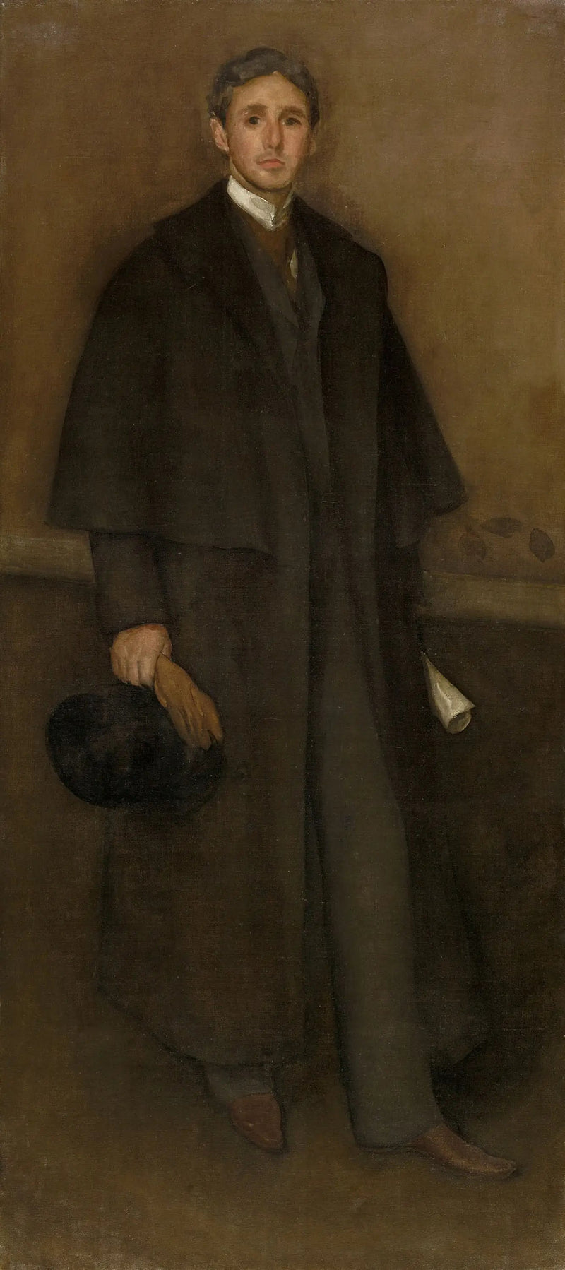 Renkli düzenleme sandalye ve kahverengi: Arthur J. Eddy Portresi - James Abbott McNeill Whistler