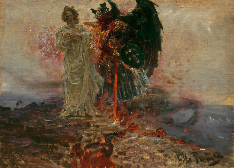Benim arkamda, Şeytan - Ilya Repin
