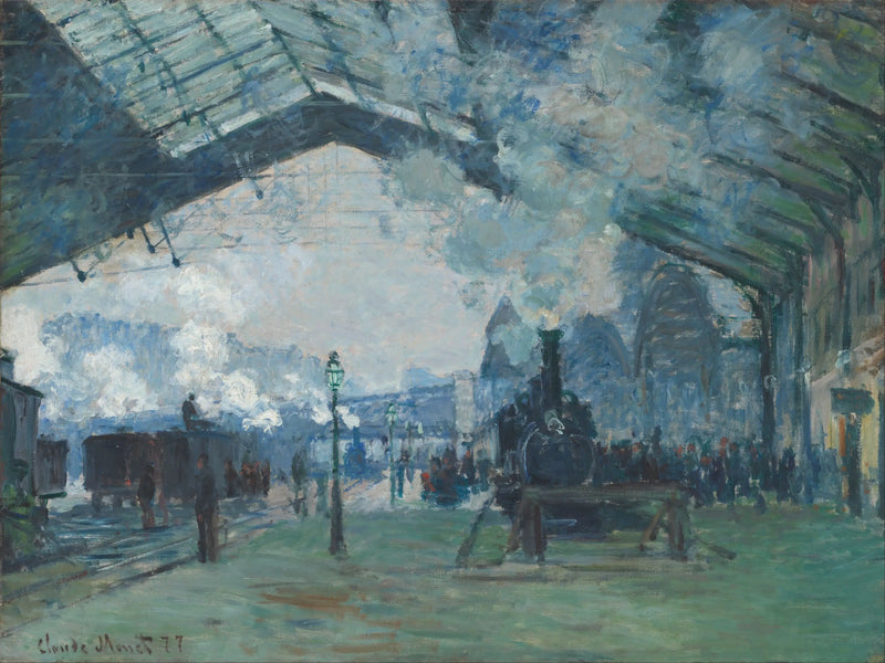 Normandiya treni varışı, Saint-Lazare istasyonu - Claude Monet