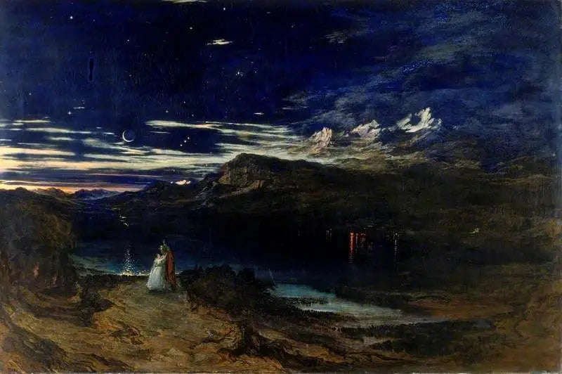 Arthur ve Aegle Mutlu Vadi'de - John Martin