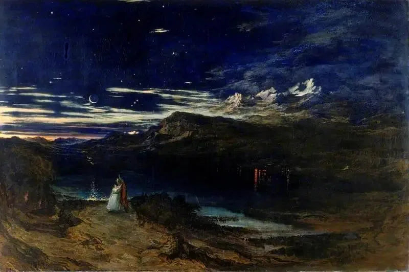 Arthur ve Aegle Mutlu Vadi'de - John Martin