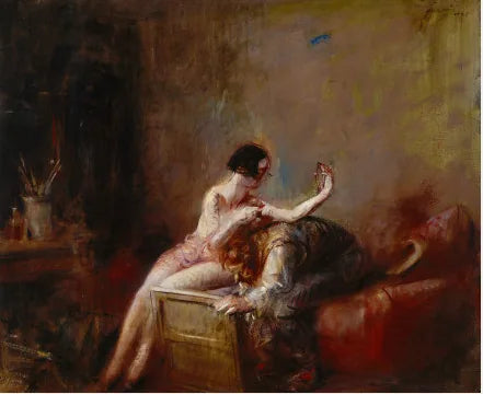 Sanatçı ve Model - Jean-Louis Forain